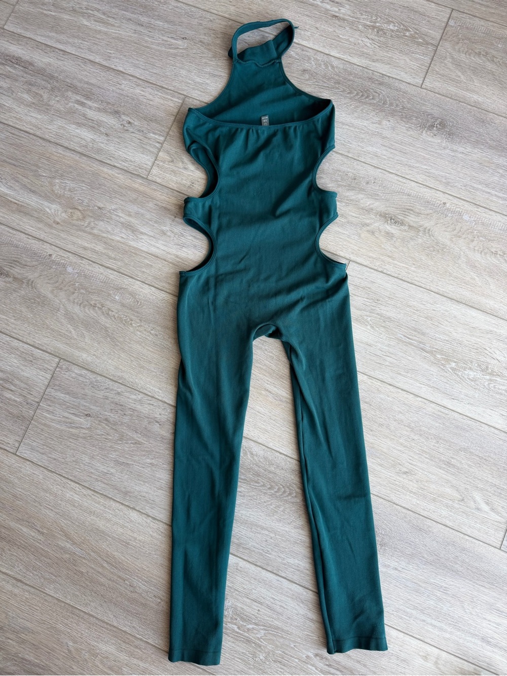 Teal Cutout One-Piece Jumpsuit